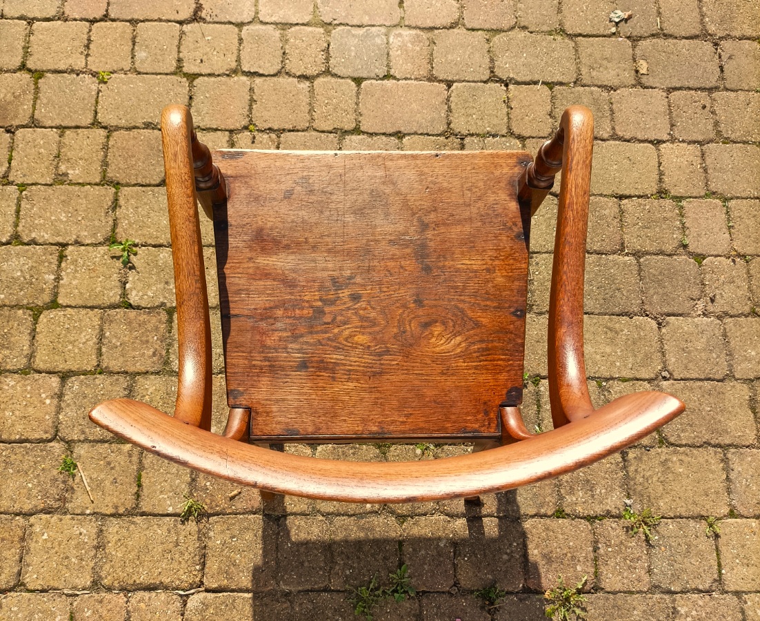 Country Oak Late George III Open Armchair (13).jpg